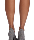 Glen Plaid Pointed Toe Pumps