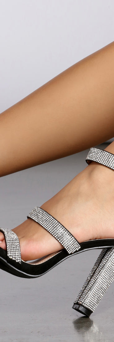 Glitz And Glam Rhinestone Faux Suede Block Heels are chic ladies' shoes to complete your best 2023 outfits. They come in a variety of trendy women's shoe styles like platforms and dressy low-heels, & are available in wide widths for better comfort.