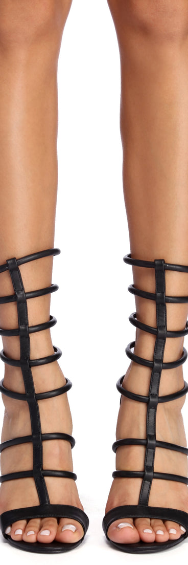 Caged Diva Stiletto Heels