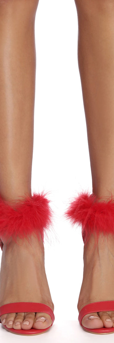 Cuff 'Em With Faux Fur Heels