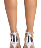 Rhinestone Strap Kitten Heels