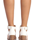 Buckle Up Stacked Heels