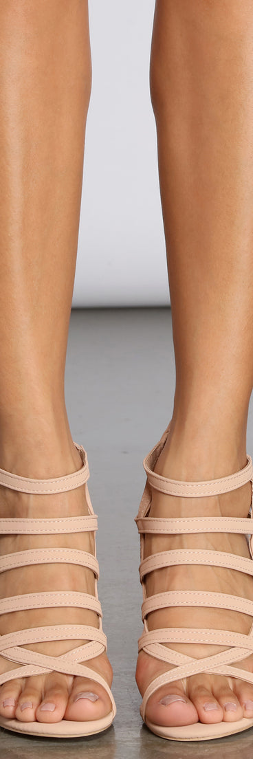 Cut Out For It Strappy Block Heels are chic ladies' shoes to complete your best 2023 outfits. They come in a variety of trendy women's shoe styles like platforms and dressy low-heels, & are available in wide widths for better comfort.