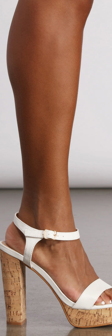 A Little Daytime Fun Platform Cork Heels are chic ladies' shoes to complete your best 2023 outfits. They come in a variety of trendy women's shoe styles like platforms and dressy low-heels, & are available in wide widths for better comfort.