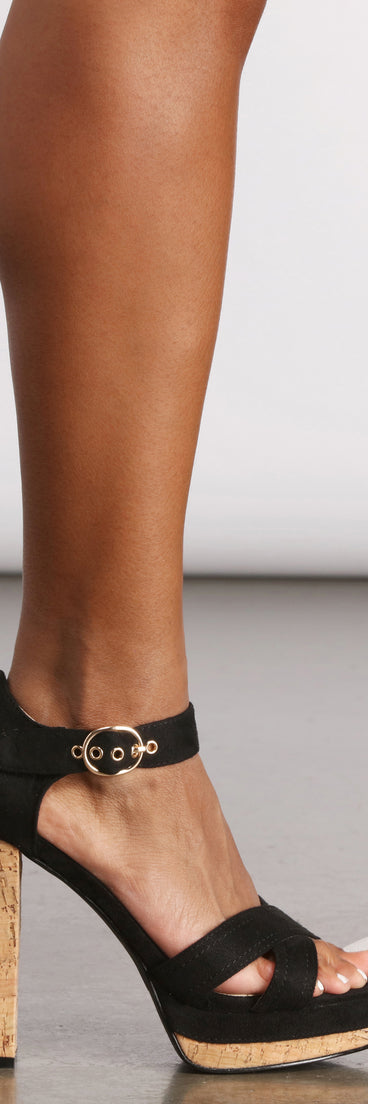 Keep The Confidence Criss-Cross Platform Heels are chic ladies' shoes to complete your best 2023 outfits. They come in a variety of trendy women's shoe styles like platforms and dressy low-heels, & are available in wide widths for better comfort.