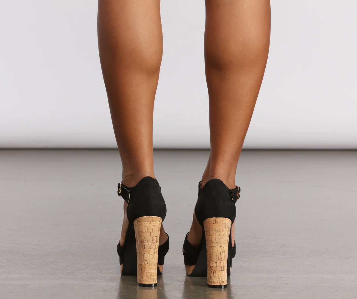 Keep The Confidence Criss-Cross Platform Heels & Windsor