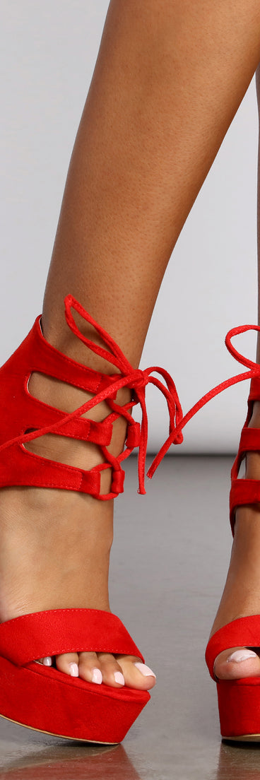 Bold Lace-Up Platform Block Heels are chic ladies' shoes to complete your best 2023 outfits. They come in a variety of trendy women's shoe styles like platforms and dressy low-heels, & are available in wide widths for better comfort.