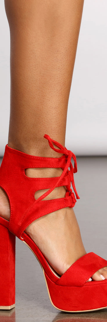 Bold Lace-Up Platform Block Heels are chic ladies' shoes to complete your best 2023 outfits. They come in a variety of trendy women's shoe styles like platforms and dressy low-heels, & are available in wide widths for better comfort.