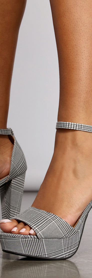 Mad For Plaid Platform Block Heels are chic ladies' shoes to complete your best 2023 outfits. They come in a variety of trendy women's shoe styles like platforms and dressy low-heels, & are available in wide widths for better comfort.