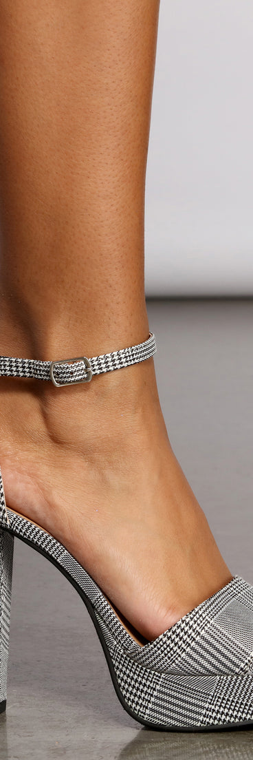 Mad For Plaid Platform Block Heels are chic ladies' shoes to complete your best 2023 outfits. They come in a variety of trendy women's shoe styles like platforms and dressy low-heels, & are available in wide widths for better comfort.