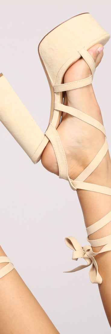 Fashionista Moment Faux Suede Platform Heels are chic ladies' shoes to complete your best 2023 outfits. They come in a variety of trendy women's shoe styles like platforms and dressy low-heels, & are available in wide widths for better comfort.