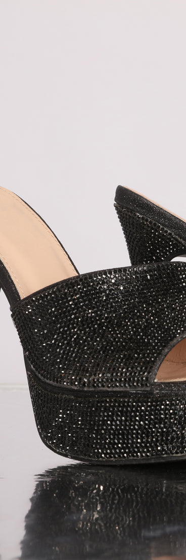 Grand Entrance Rhinestone Stiletto Heel Mules are chic ladies' shoes to complete your best 2023 outfits. They come in a variety of trendy women's shoe styles like platforms and dressy low-heels, & are available in wide widths for better comfort.