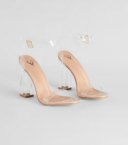 Clearly On Trend Lucite Block Heels