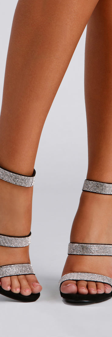 Sparkle Scene Rhinestone Chrome Block Heels are chic ladies' shoes to complete your best 2023 outfits. They come in a variety of trendy women's shoe styles like platforms and dressy low-heels, & are available in wide widths for better comfort.