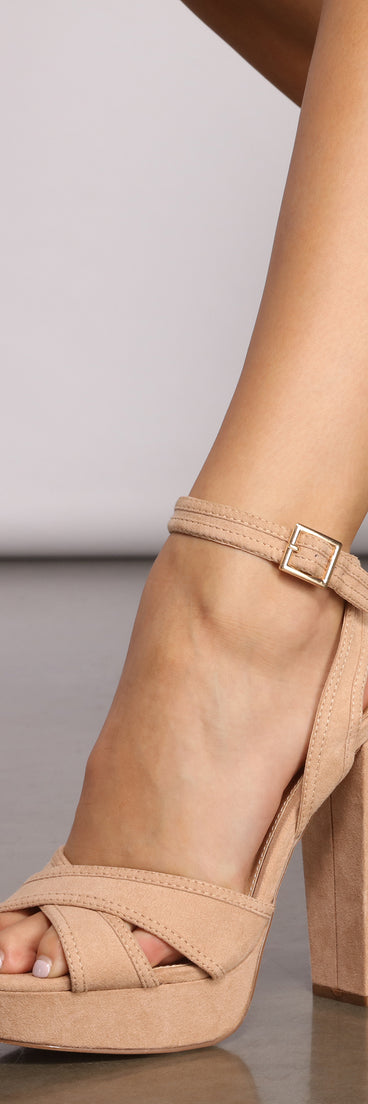 Back to Basics Faux Suede Platform Heels are chic ladies' shoes to complete your best 2023 outfits. They come in a variety of trendy women's shoe styles like platforms and dressy low-heels, & are available in wide widths for better comfort.