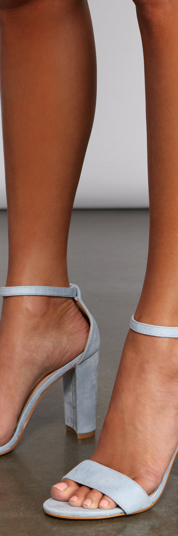 Basic Strap Faux Suede Block Heels are chic ladies' shoes to complete your best 2023 outfits. They come in a variety of trendy women's shoe styles like platforms and dressy low-heels, & are available in wide widths for better comfort.