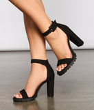 Faux Suede Lug Sole Block Heels are chic ladies' shoes to complete your best 2023 outfits. They come in a variety of trendy women's shoe styles like platforms and dressy low-heels, & are available in wide widths for better comfort.