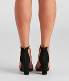 Glam Life Faux Suede Rhinestone Block Heels are chic ladies' shoes to complete your best 2023 outfits. They come in a variety of trendy women's shoe styles like platforms and dressy low-heels, & are available in wide widths for better comfort.