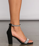 Glam Life Faux Suede Rhinestone Block Heels are chic ladies' shoes to complete your best 2023 outfits. They come in a variety of trendy women's shoe styles like platforms and dressy low-heels, & are available in wide widths for better comfort.