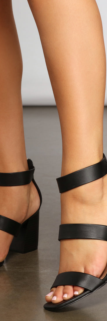 Triple Threat Faux Leather Block Heels are chic ladies' shoes to complete your best 2023 outfits. They come in a variety of trendy women's shoe styles like platforms and dressy low-heels, & are available in wide widths for better comfort.