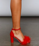 Glam It Up Marabou Block Heels are chic ladies' shoes to complete your best 2023 outfits. They come in a variety of trendy women's shoe styles like platforms and dressy low-heels, & are available in wide widths for better comfort.