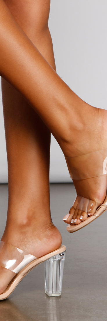 Clear Things Up Lucite Block Heels are chic ladies' shoes to complete your best 2023 outfits. They come in a variety of trendy women's shoe styles like platforms and dressy low-heels, & are available in wide widths for better comfort.