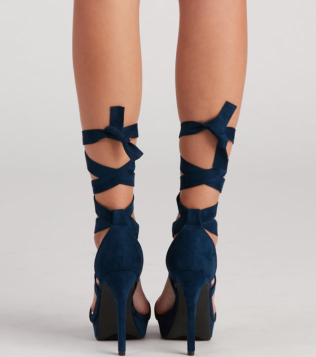 Lace up stilettos top