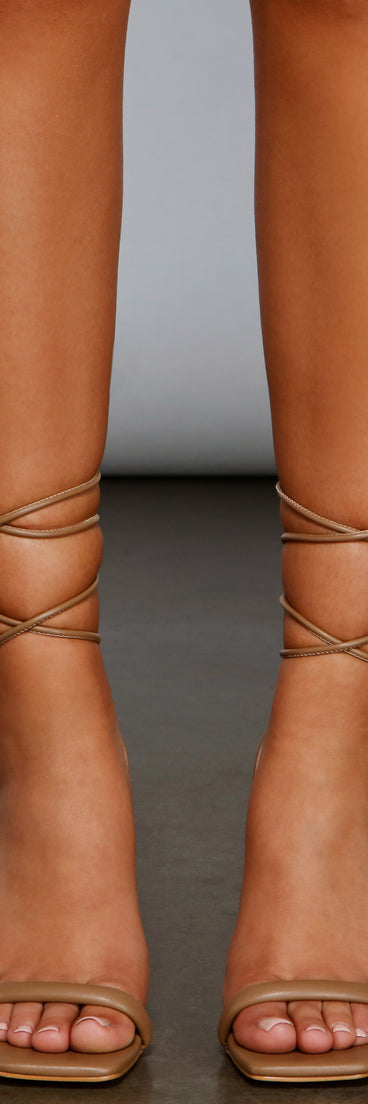 Tied Up Lace-Up Stiletto Heels are chic ladies' shoes to complete your best 2023 outfits. They come in a variety of trendy women's shoe styles like platforms and dressy low-heels, & are available in wide widths for better comfort.