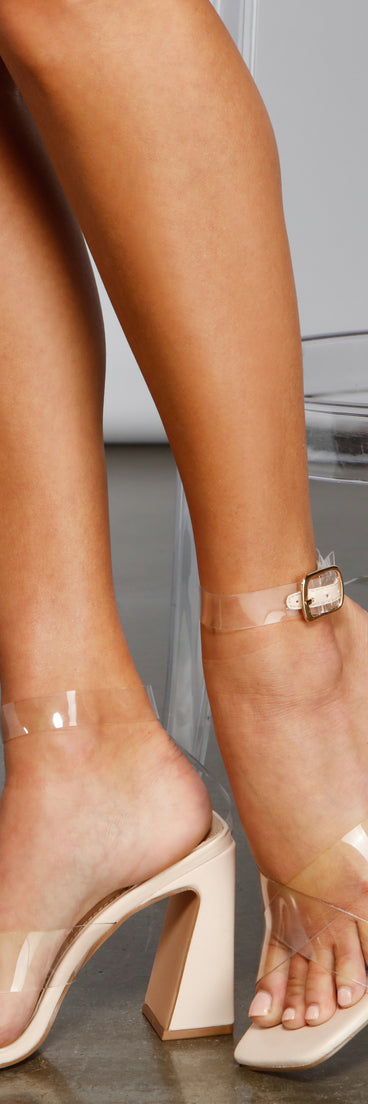 Clearly Chic PVC Block Heels are chic ladies' shoes to complete your best 2023 outfits. They come in a variety of trendy women's shoe styles like platforms and dressy low-heels, & are available in wide widths for better comfort.