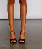 Unstoppable Edge Netted Chain Peep Toe Heels are chic ladies' shoes to complete your best 2023 outfits. They come in a variety of trendy women's shoe styles like platforms and dressy low-heels, & are available in wide widths for better comfort.