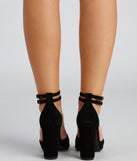 Classic Staples Nubuck Double Strap Heels are chic ladies' shoes to complete your best 2023 outfits. They come in a variety of trendy women's shoe styles like platforms and dressy low-heels, & are available in wide widths for better comfort.