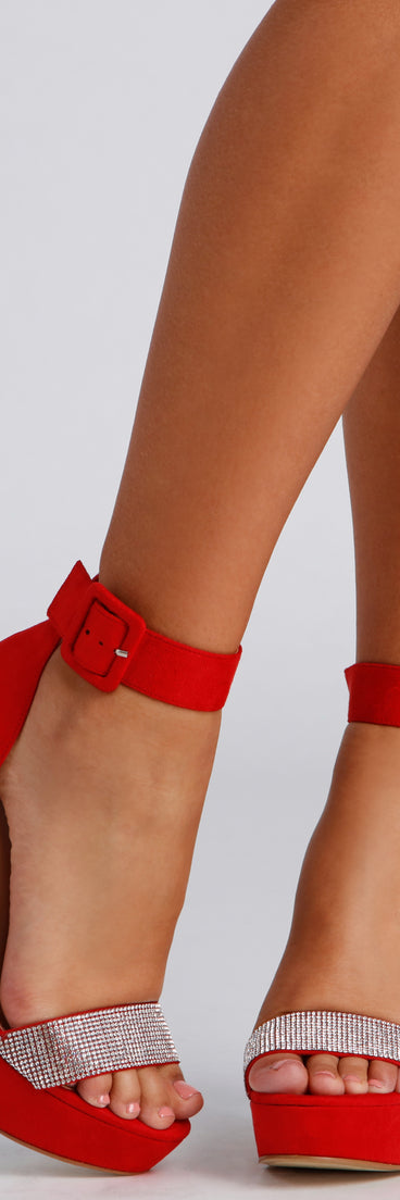 The Main Event Rhinestone Platform Stiletto Heels are chic ladies' shoes to complete your best 2023 outfits. They come in a variety of trendy women's shoe styles like platforms and dressy low-heels, & are available in wide widths for better comfort.