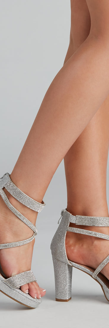 Major Shine Glitter And Rhinestone Block Heels are chic ladies' shoes to complete your best 2023 outfits. They come in a variety of trendy women's shoe styles like platforms and dressy low-heels, & are available in wide widths for better comfort.