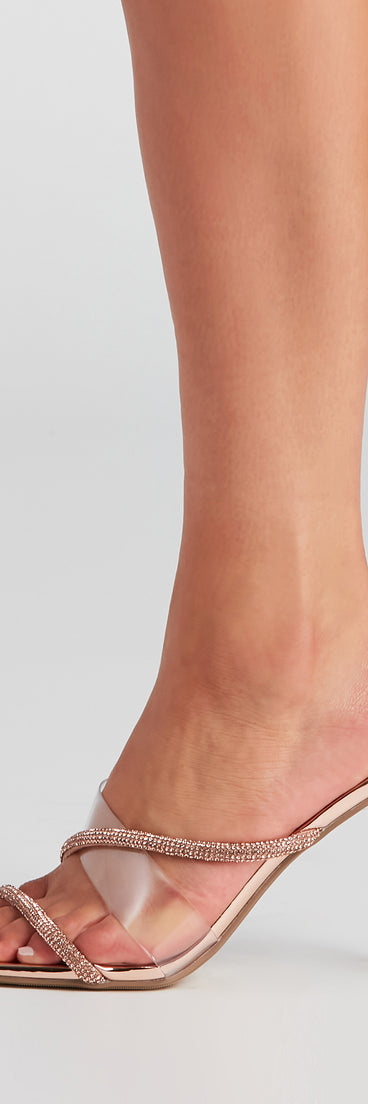 Bringing The Glitz Rhinestone Mules are chic ladies' shoes to complete your best 2023 outfits. They come in a variety of trendy women's shoe styles like platforms and dressy low-heels, & are available in wide widths for better comfort.