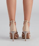 Shine In Rhine Strappy Stiletto Heels are chic ladies' shoes to complete your best 2023 outfits. They come in a variety of trendy women's shoe styles like platforms and dressy low-heels, & are available in wide widths for better comfort.