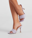 Picnic Basket Raffia Stiletto Mules is a trendy pick to create 2023 concert outfits, festival dresses, outfits for raves, or to complete your best party outfits or clubwear!