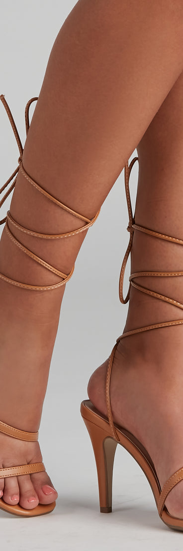 So Classy Lace-Up Stiletto Heels is a trendy pick to create 2023 concert outfits, festival dresses, outfits for raves, or to complete your best party outfits or clubwear!