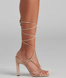 Strap Up PU Knotted Block Heels are chic ladies' shoes to complete your best 2023 outfits. They come in a variety of trendy women's shoe styles like platforms and dressy low-heels, & are available in wide widths for better comfort.