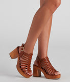 Getaway Vibes Caged Block Heel is a trendy pick to create 2023 concert outfits, festival dresses, outfits for raves, or to complete your best party outfits or clubwear!