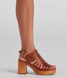 Getaway Vibes Caged Block Heel are chic ladies' shoes to complete your best 2023 outfits. They come in a variety of trendy women's shoe styles like platforms and dressy low-heels, & are available in wide widths for better comfort.