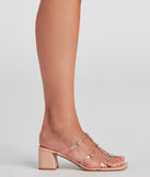 Studded PVC Caged Strap Mules are chic ladies' shoes to complete your best 2023 outfits. They come in a variety of trendy women's shoe styles like platforms and dressy low-heels, & are available in wide widths for better comfort.