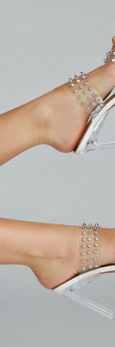 Total Stud Lucite Block Mules are chic ladies' shoes to complete your best 2023 outfits. They come in a variety of trendy women's shoe styles like platforms and dressy low-heels, & are available in wide widths for better comfort.