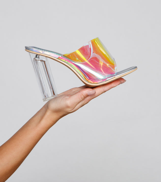Get That Glow Clear Heel Mules are chic ladies' shoes to complete your best 2023 outfits. They come in a variety of trendy women's shoe styles like platforms and dressy low-heels, & are available in wide widths for better comfort.
