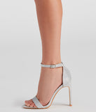 Glitter Party Mesh Block Heels are chic ladies' shoes to complete your best 2023 outfits. They come in a variety of trendy women's shoe styles like platforms and dressy low-heels, & are available in wide widths for better comfort.