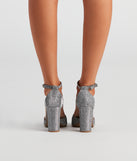 Dazzle Glitter Mesh Block Heels are chic ladies' shoes to complete your best 2023 outfits. They come in a variety of trendy women's shoe styles like platforms and dressy low-heels, & are available in wide widths for better comfort.
