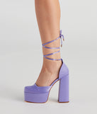 Crash The Party Satin Lace-Up Heels is a trendy pick to create 2023 concert outfits, festival dresses, outfits for raves, or to complete your best party outfits or clubwear!