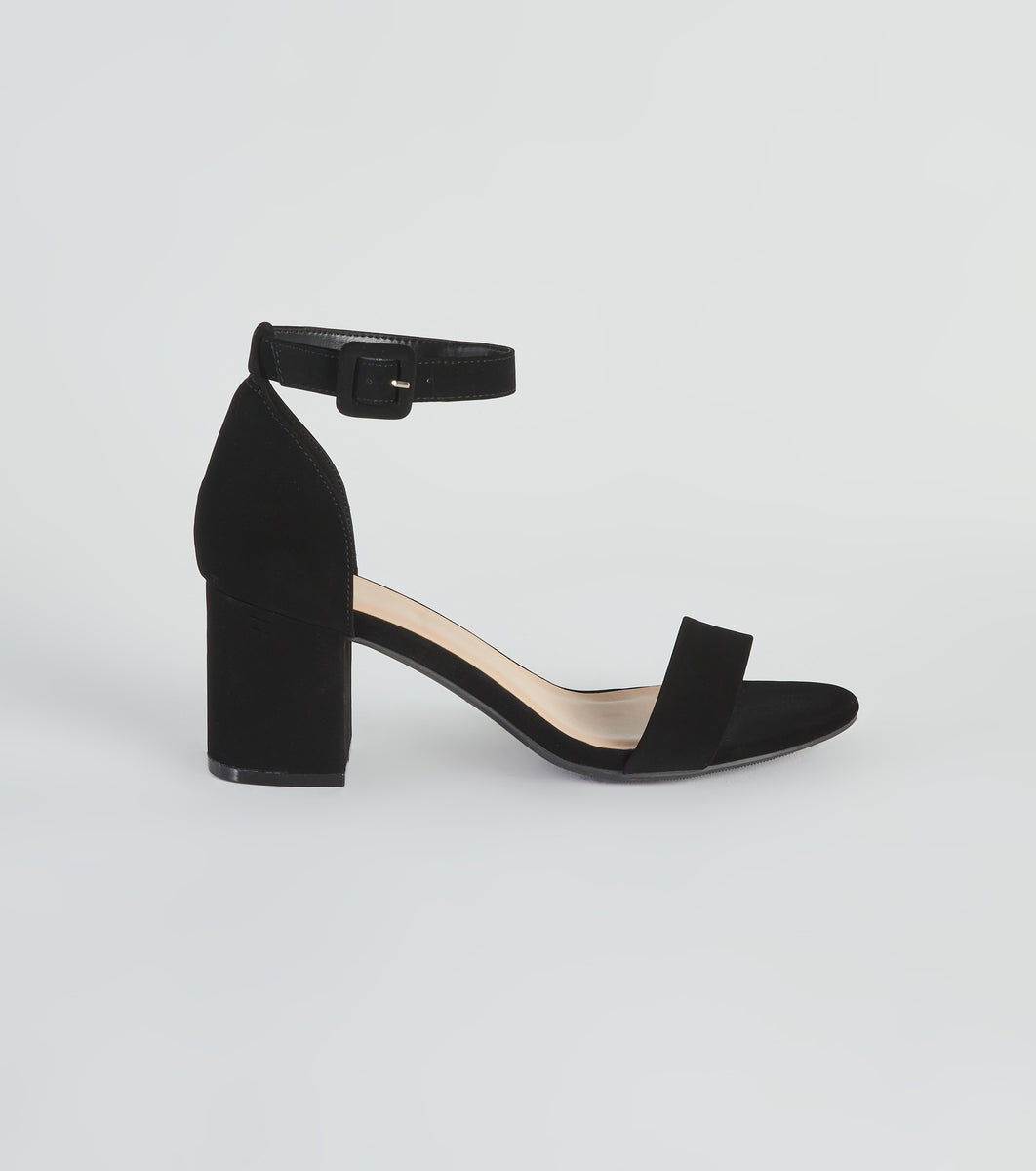 Forever Essential Basic Low Block Heels & Windsor