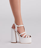 Run This Town Platform Caged Heels are chic ladies' shoes to complete your best 2023 outfits. They come in a variety of trendy women's shoe styles like platforms and dressy low-heels, & are available in wide widths for better comfort.