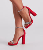 Diva-Worthy Rhinestone Platform Heels are chic ladies' shoes to complete your best 2023 outfits. They come in a variety of trendy women's shoe styles like platforms and dressy low-heels, & are available in wide widths for better comfort.