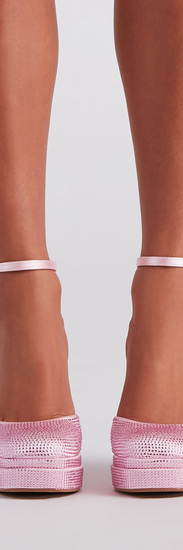 Glam Diva Rhinestone Platform Heels are chic ladies' shoes to complete your best 2023 outfits. They come in a variety of trendy women's shoe styles like platforms and dressy low-heels, & are available in wide widths for better comfort.